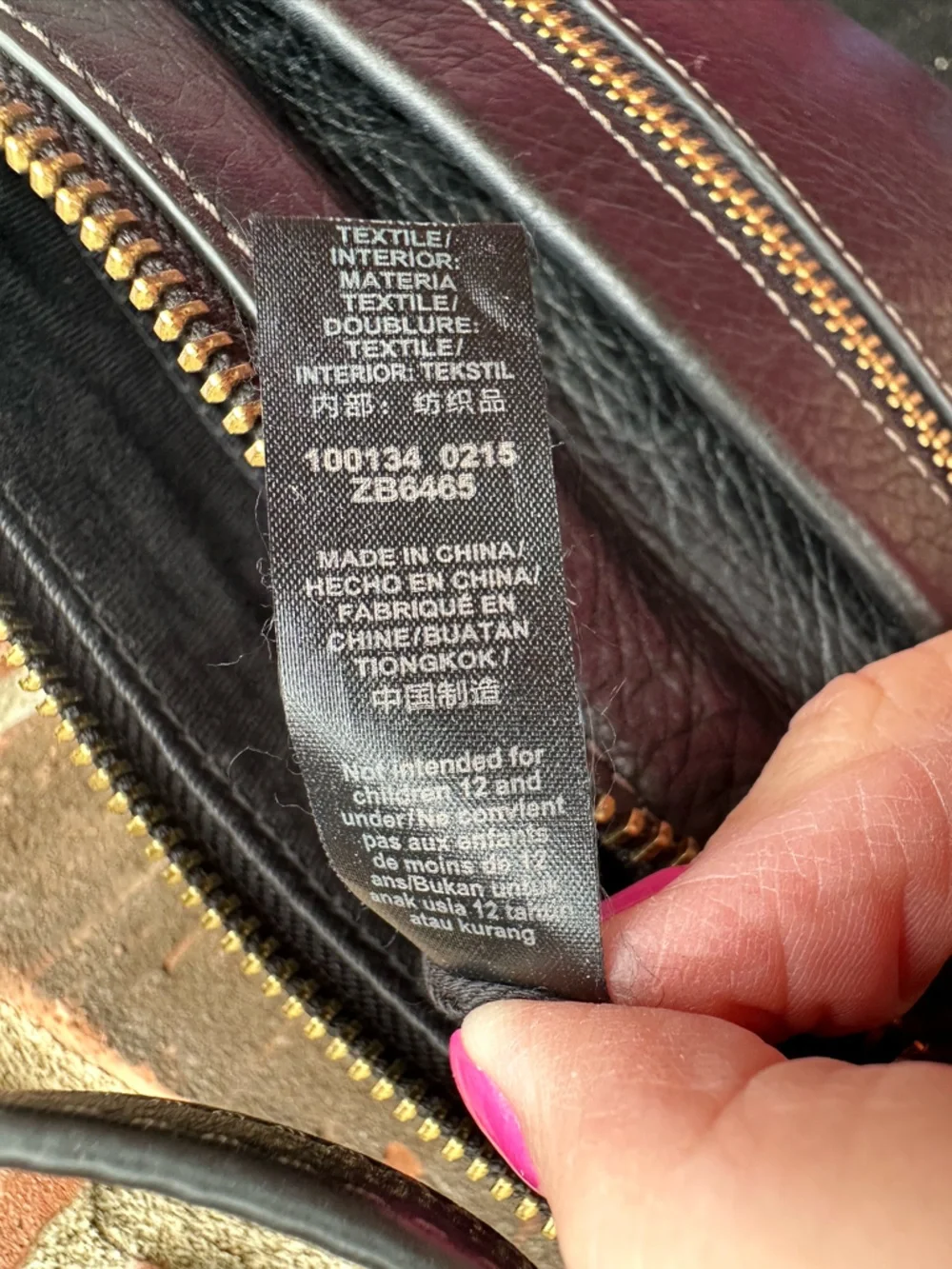 Fossil Vickery Crossbody Black Leather Bag Adjustable Straps Zipper #ZB6465 0215 - Picture 10 of 12